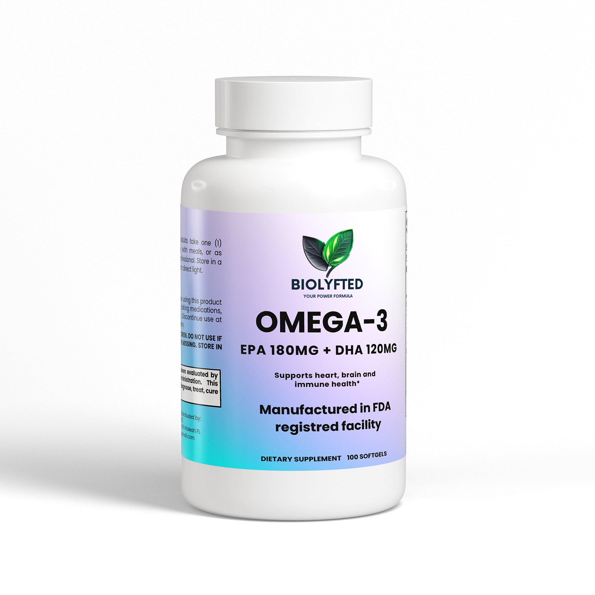 Omega-3 EPA 180 mg + DHA 120 mg