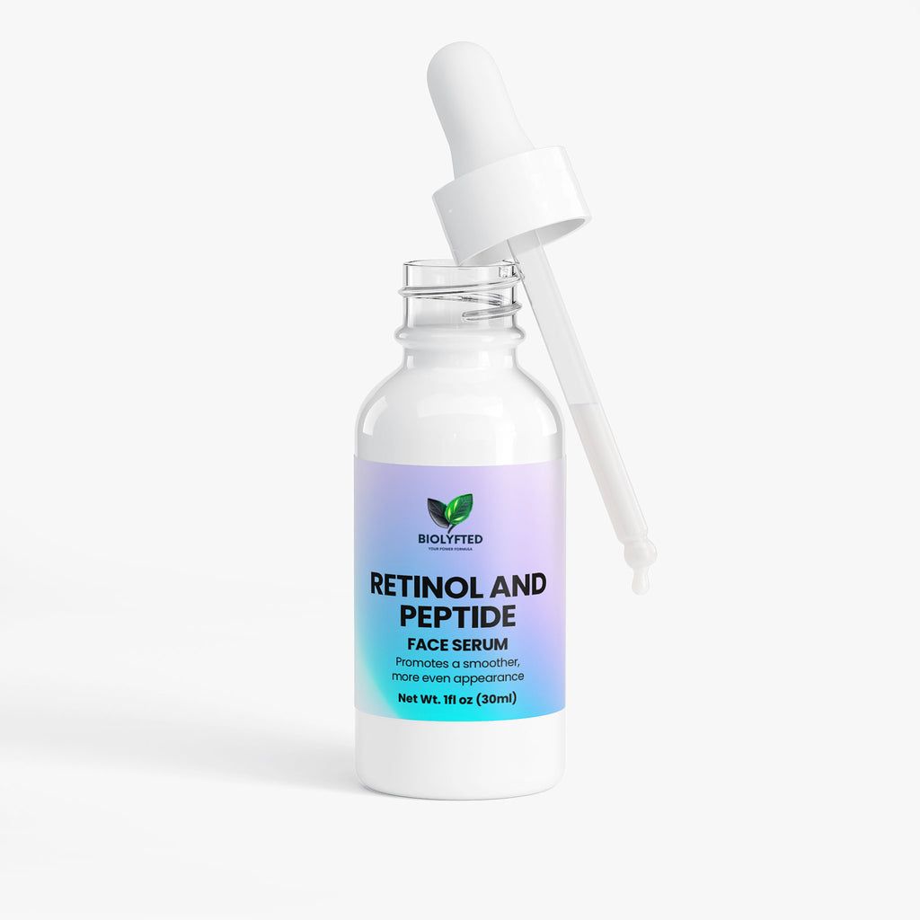 Suero facial con retinol y péptidos