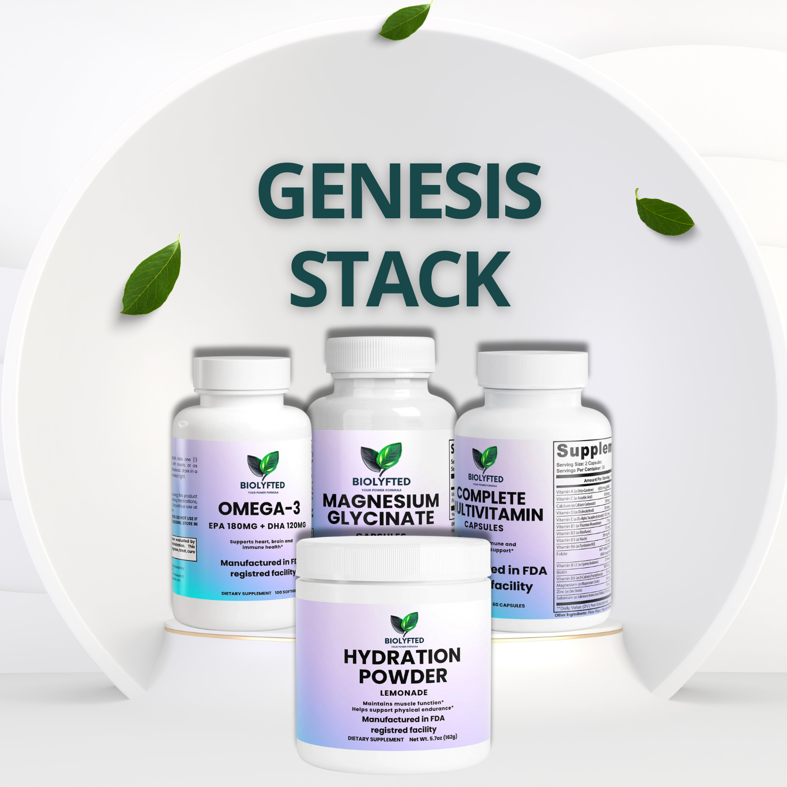 Alimenta tu cuerpo desde adentro hacia afuera. Mejora tu hidratación, energía y salud cerebral y muscular con vitaminas, minerales, electrolitos y omega 3 esenciales, para una base saludable a diario.